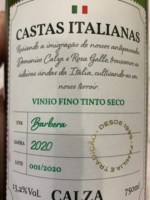 Vinho Calza Tinto Seco Itália Castas Italianas Barbera 2022 750ml