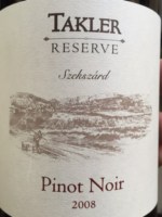 Takler Reserve Pinot Noir