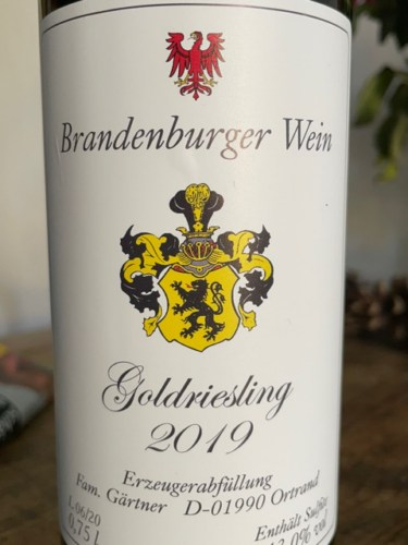 Brandenburger Wein Weinbau Rico Gärtner Goldriesling Vivino Brasil