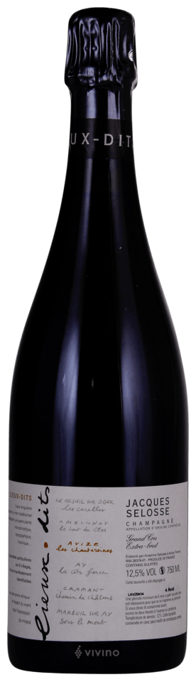 N.V. Jacques Selosse Lieux-dits Les Chantereines Extra Brut