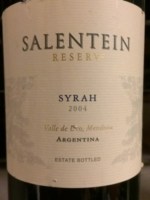 Salentein Reserve Syrah