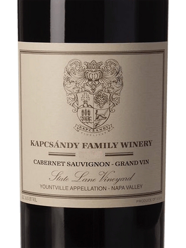 State Lane Vineyard Cabernet Sauvignon Grand-Vin