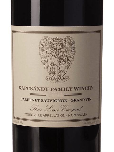 State Lane Vineyard Cabernet Sauvignon Grand-Vin