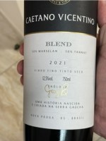 Vinho Caetano Vicentino Tinto Seco Brasil Casa Di Neni Blend 2022 750ml