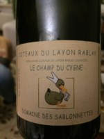 Domaine des Sablonnettes Le Champ du Cygne Coteaux du Layon 'Rablay'