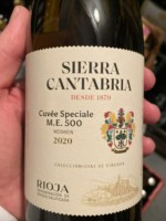 Sierra Cantabria Cuvée Speciale M. E. 500