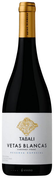 Vinho Tabali Branco Seco Chile Vetas Blancas Reserva Cabernet Franc 2018 750ml
