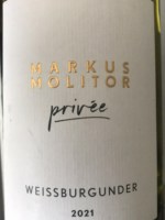 Markus Molitor Privée Weissburgunder