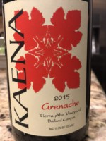 Kaena Tierra Alta Vineyard Grenache