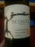Bedrock Wine Co. Lorenzo's Heirloom