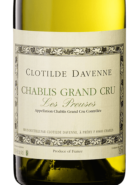 Domaine Les Temps Perdus - Clotilde Davenne Les Preuses Chablis
