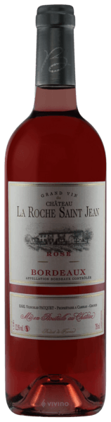 Château La Roche Saint Jean Bordeaux Rosé | Vivino English
