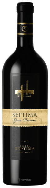 Vinho Séptima Tinto Seco Argentina Gran Reserva Cabernet Sauvignon, Malbec, Tannat 2022 750ml
