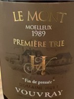Domaine Huet Vouvray Le Mont Moelleux Première Trie 'Fin de Pressée'