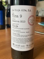 La Rioja Alta Tina 9 Reserva