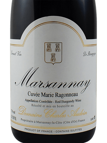 Charles Audoin Cuvée Marie Ragonneau Marsannay | Vivino English