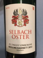 Selbach-Oster Zeltinger Sonnenuhr Riesling Kabinett Trocken