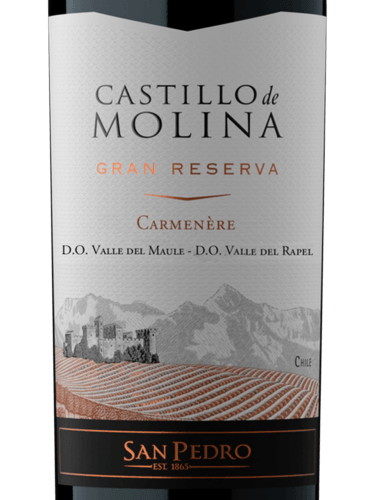 San Pedro Castillo de Molina Gran Reserva Carmenère | Vivino English