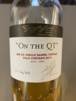 Gonzalez-Byass On The QT Bin 20 Single Barrel Vintage Palo Cortado Jerez