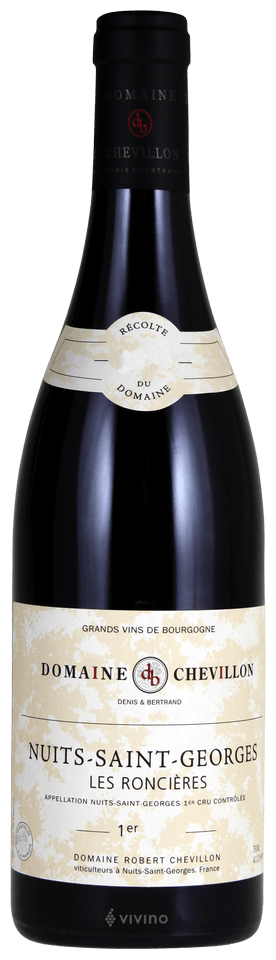 Nuits Saint-es Domaine Robert　コルク破損 Domaine Robert Chevillon Les Roncières Nuits-Saint-Georges 1er Cru