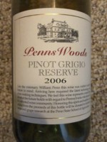 Penns Woods Reserve Pinot Grigio