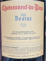 Château de la Font du Loup Beatus Châteauneuf-du-Pape