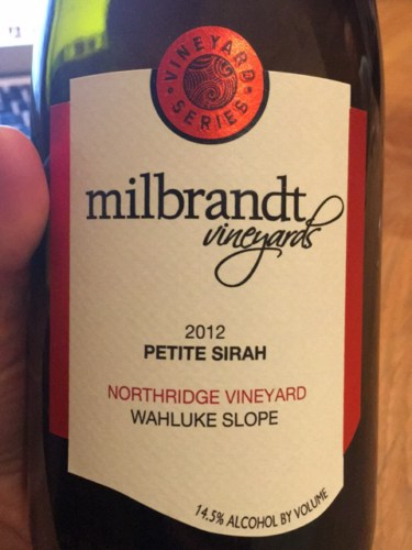 Milbrandt Vineyards Vineyard Series Northridge Vineyard Petite Sirah
