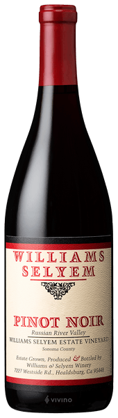 Williams Selyem Williams Selyem Estate Vineyard Pinot Noir
