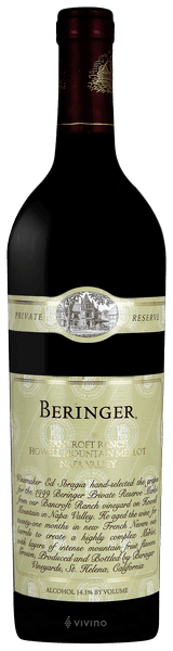 Beringer Private Reserve Bancroft Ranch Merlot