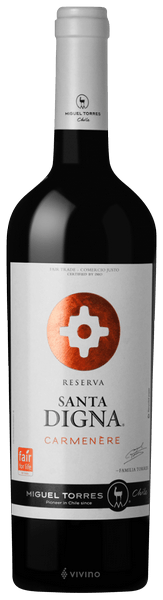 Miguel Torres Chile Santa Digna Reserva Carmenère