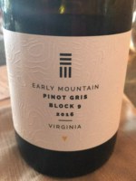 Early Mountain Cellar Series Pinot Gris Block Nine
