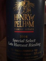 Henry of Pelham Special Select Late Harvest Riesling