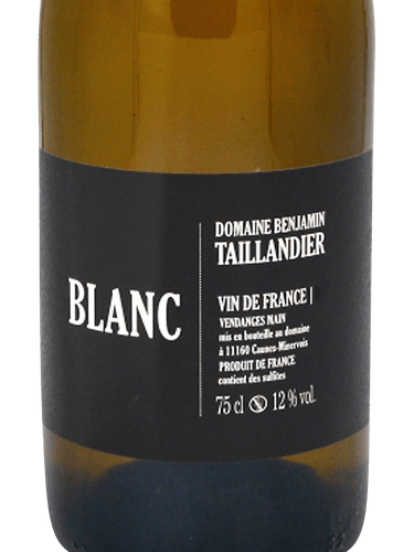 2019 Domaine Benjamin Taillandier Blanc | Vivino US