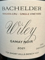 Bachelder Wiley Niagara Cru Single Vineyard Gamay Noir
