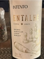 Vinho Vinícola Intento Tinto Seco Brasil Entalhe Blend 2023 750ml