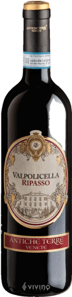 Vinho Antiche Terre Venete Tinto Seco Itália Valpolicella Ripasso D.o.c Corvina, Corvinone, Rondinella 2022 750ml