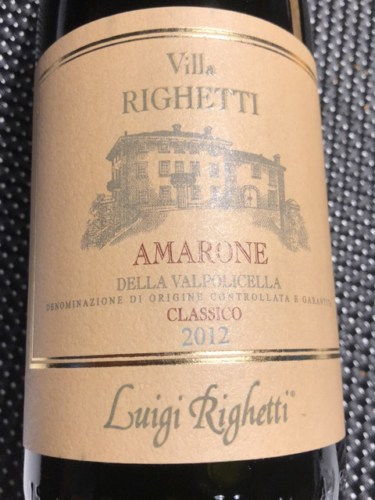 2012 Luigi Righetti Villa Righetti Amarone della Valpolicella Classico ...