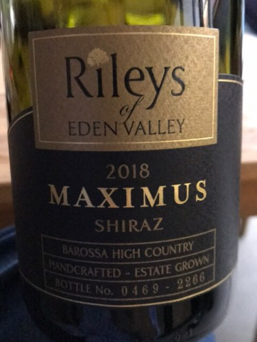 Rileys of Eden Valley Maximus Shiraz | Vivino US