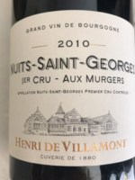 Henri de Villamont Nuits-Saint-Georges 1er Cru 'Aux Murgers'
