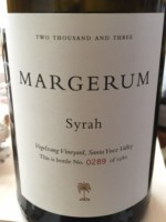 Margerum Vogelzang Vineyard Syrah
