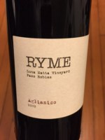 Ryme Luna Matta Vineyard Aglianico