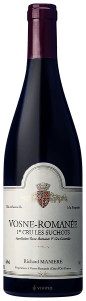 ワイン Maniere Vosne Romanee 1er Suchots 2016 Richard Maniere Vosne-Romanée 1er Cru 'Les Suchots' | Vivino English