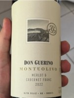 Vinho Don Guerino Tinto Seco Brasil Monteolivo Cabernet Franc, Merlot 2022 750ml