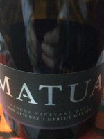 Matua Single Vineyard Merlot - Malbec