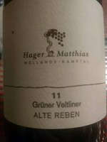 Hager Matthias Grüner Veltliner Alte Reben