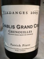 Patrick Piuze Grenouilles Chablis Grand Cru