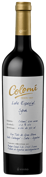 Colomé Lote Especial Syrah