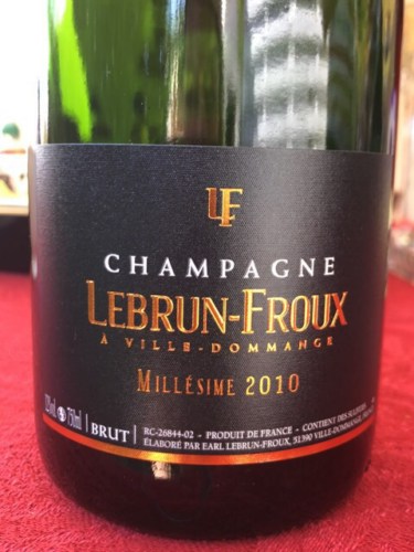 Lebrun-Froux Millésime Brut Champagne | Vivino Brasil