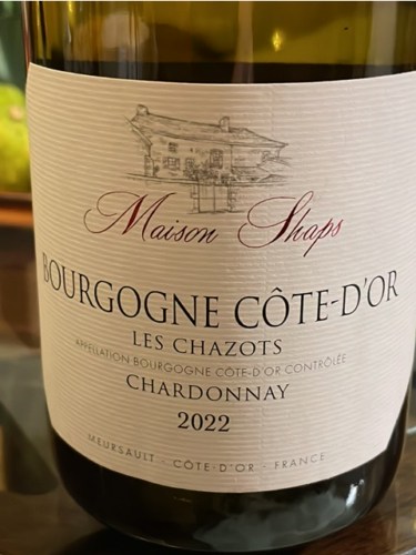 Bourgogne Côte d’Or Les Chazots Chardonnay