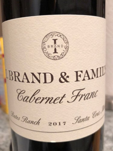I. Brand & Family Bates Ranch Cabernet Franc | Vivino English